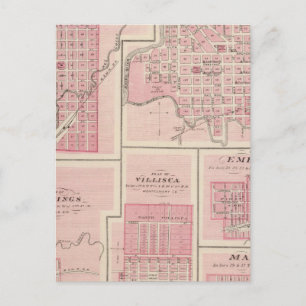 Plans of Glenwood, Denison, Hastings Postcard