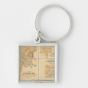 Plans of Hamburg, Sidney, Farragut Key Ring