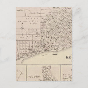 Plans of Keokuk, Forest City Postcard