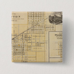 Plans of Newton, Prairie City 15 Cm Square Badge