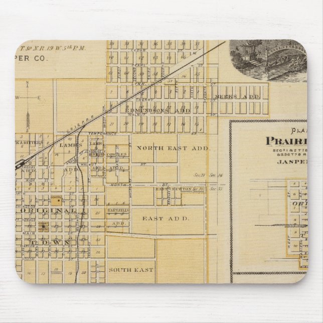 Plans of Newton, Prairie City Mouse Pad (Front)