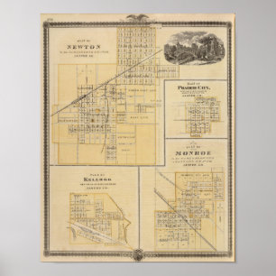 Plans of Newton, Prairie City Poster