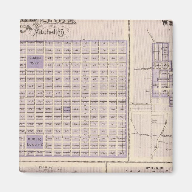 Plans of Osage, West Union Magnet (Front)