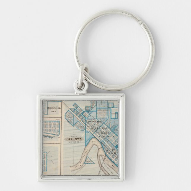 Plans of Ottumwa, Russell, Scranton Key Ring (Front)