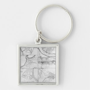 Plans of the principle Towers, Forts Key Ring