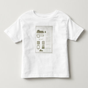 Plans, Sections and Elevations of the Great Wall o Toddler T-Shirt