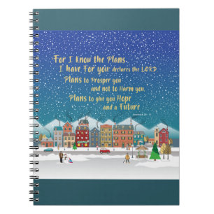 Plans to give you hope and a Future.Jeremiah 29-11 Notebook