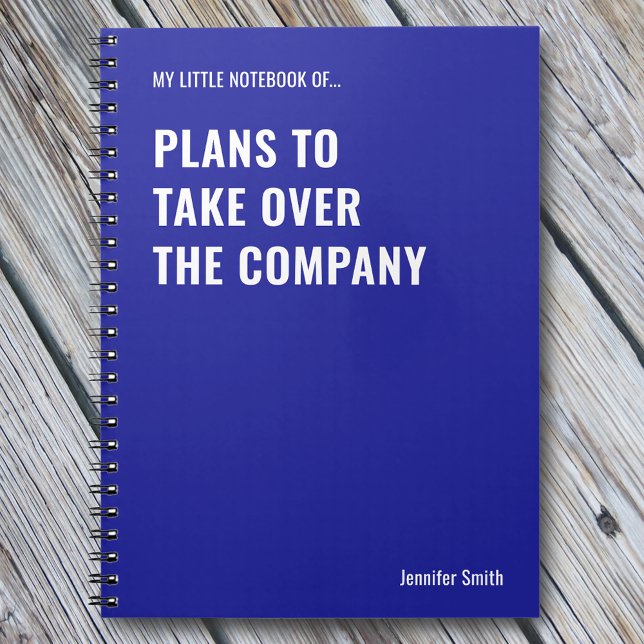 Plans to Take Over Funny Quote Notebook (Creator Uploaded)