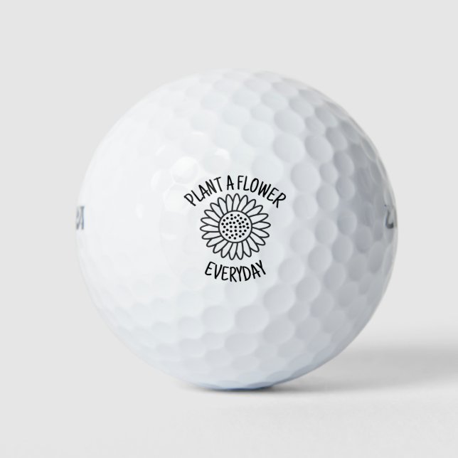 Plant  A  Flower Everyday Golf Balls (Front)