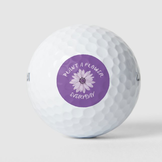 Plant  A  Flower Everyday Golf Balls (Front)