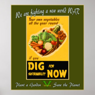 Plant a Garden - Save the Planet Poster