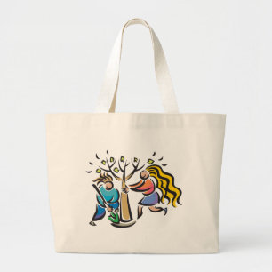 Plant A Tree Large Tote Bag