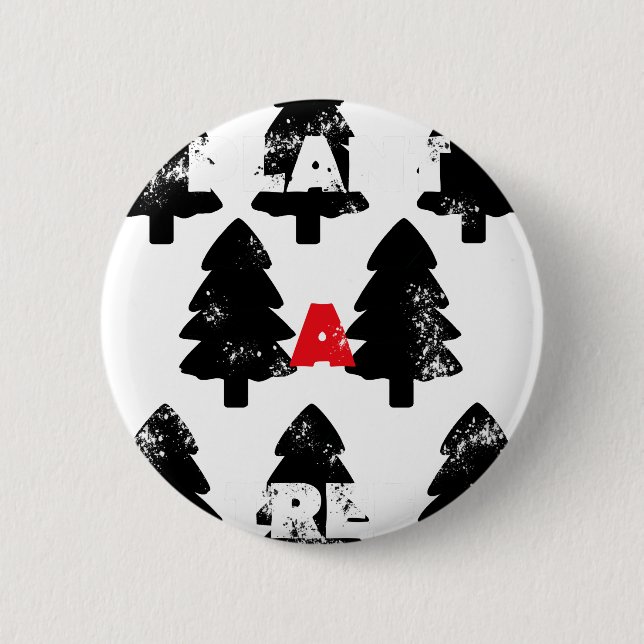 Plant A tree Pattern 6 Cm Round Badge (Front)