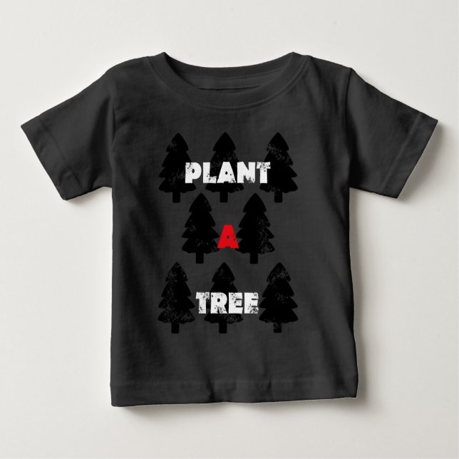 Plant A tree Pattern Baby T-Shirt (Front)