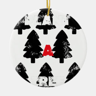 Plant A tree Pattern Ceramic Tree Decoration