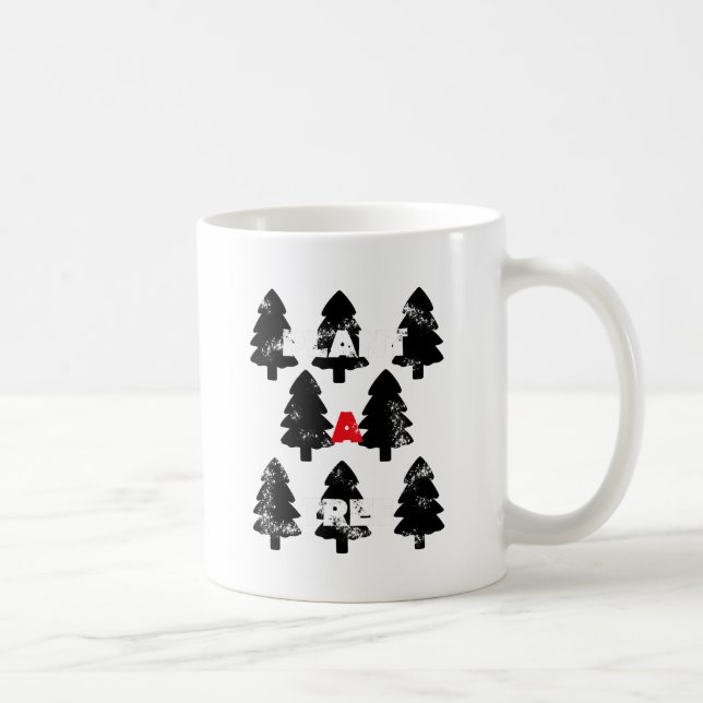 Plant A tree Pattern Coffee Mug (Right)