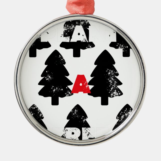 Plant A tree Pattern Metal Tree Decoration (Front)