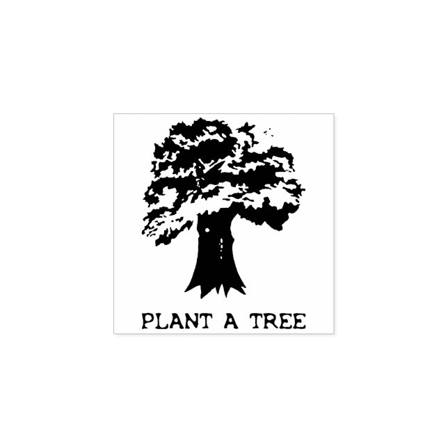Plant a tree rubber stamp (Imprint)