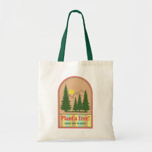 Plant a Tree, Safe the Forest, Earth day Cool Tote Bag