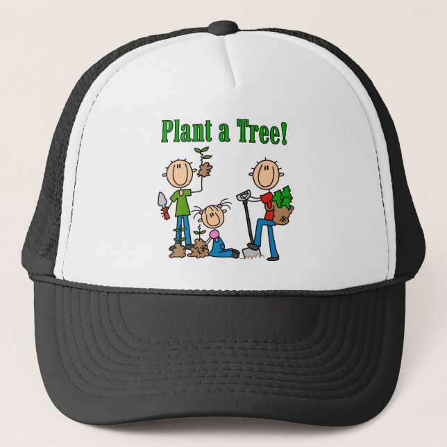 Plant a Tree T-shirts and Gifts Trucker Hat (Front)