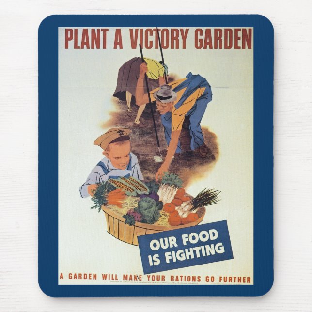 Plant a Victory Garden Mouse Pad (Front)