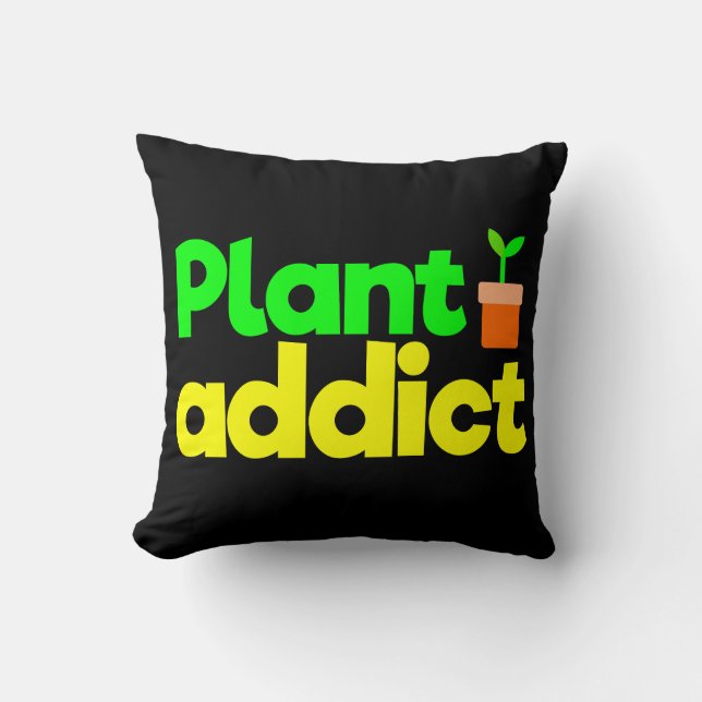 Plant addict  cushion (Front)
