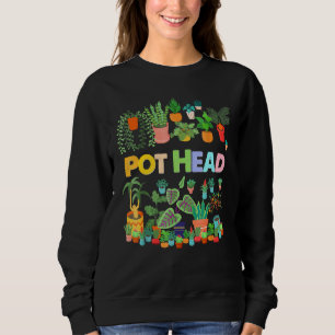 Plant and Gardener Pot Head Succulent Sweatshirt