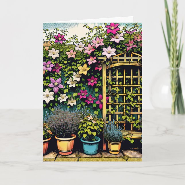 Plant and Gardening Lovers Birthday Card (Front)