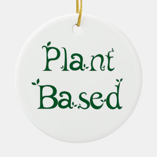 Plant Based Ceramic Ornament (Front)