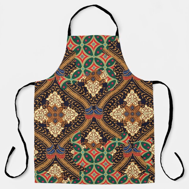 Plant-Based Indonesian Batik: Distinctive Patterns Apron (Front)