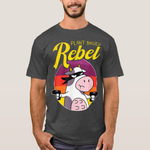Plant Based Rebel Vegetable Vegetarian Plant Funn T-Shirt