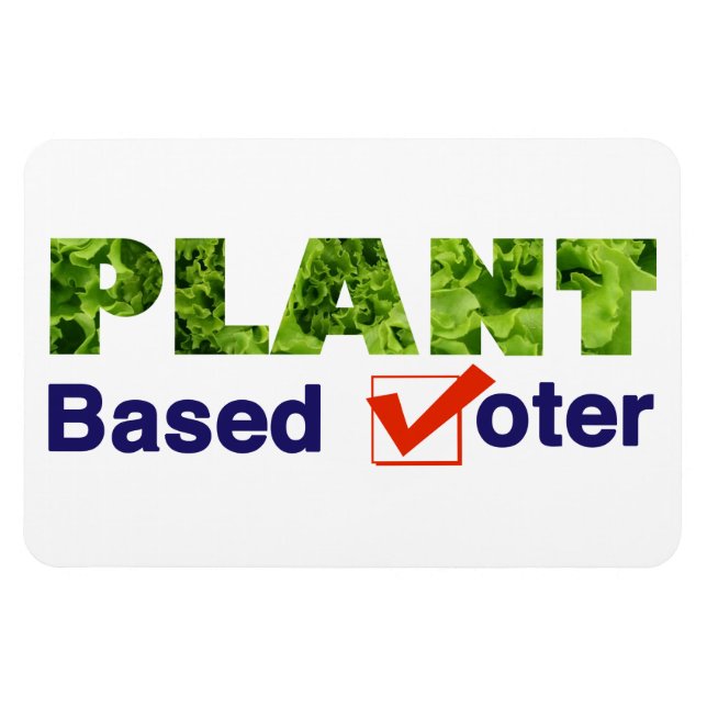 Plant Based Voter Magnet (Horizontal)