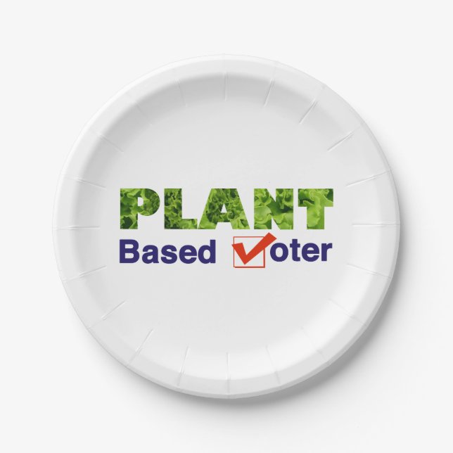 Plant Based Voter Paper Plate (Front)