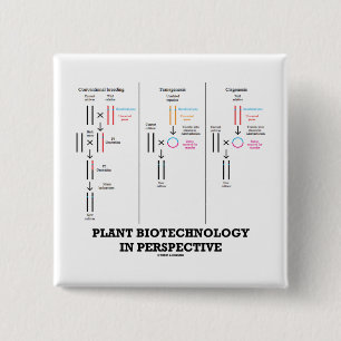 Plant Biotechnology In Perspective (Transgenesis) 15 Cm Square Badge