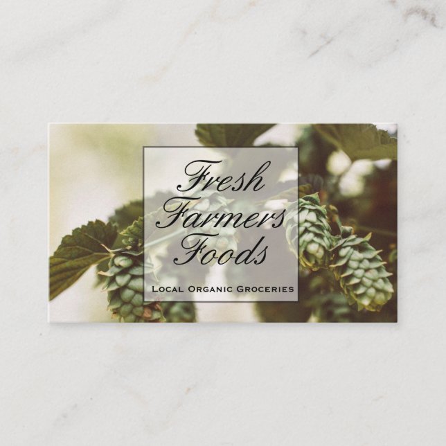 Plant Buds | Barley Wheat Hops Business Card (Front)