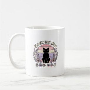Plant Cat Mum Cat Plants Cottagecore Vintage Vecto Coffee Mug