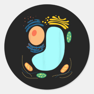 Plant Cell Simple Funny Quick Lazy Halloween Party Classic Round Sticker