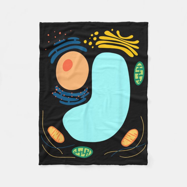 Plant Cell Simple Funny Quick Lazy Halloween Party Fleece Blanket (Front)