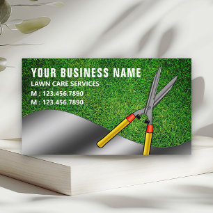 Plant Clippers Gardening Landscaping Lawn Care Business Card