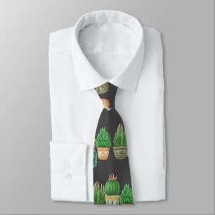 PLANT DAD GRAY NECK TIE