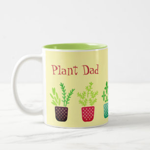 Plant Dad Two-Tone Coffee Mug