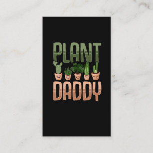 Plant Daddy Kawaii Gardening Dad Gardener Father Business Card