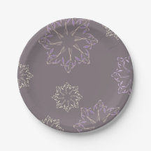 Plant design paper plate.
