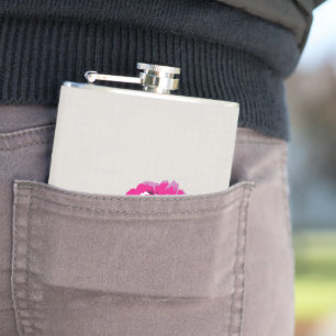 plant, flower, petal, pink, magenta, font, pattern hip flask