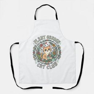 Plant Garden Cat Funny Cat Lover Design - Plant Ga Apron
