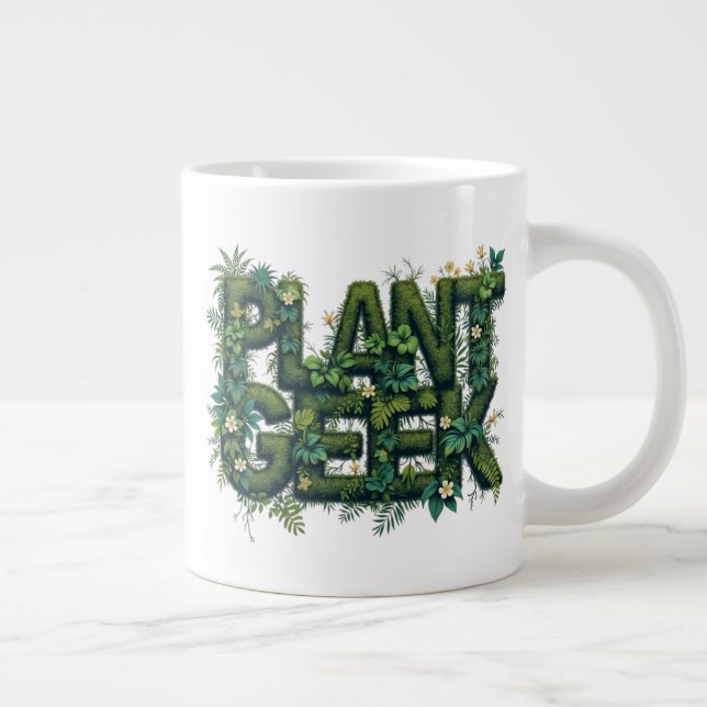 Plant Geek Large Coffee Mug (Right)
