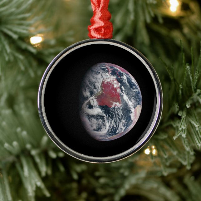 Plant Growth On Planet Earth. Metal Ornament (Tree)