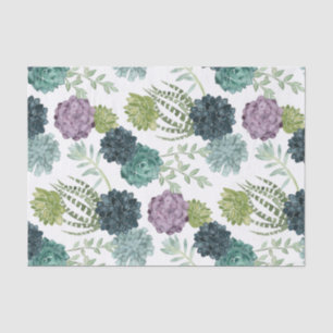 Plant Happiness Collection Succulent Pattern Tissue Paper
