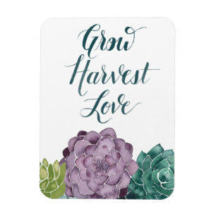 Plant Happiness   Grow Harvest Love Magnet
