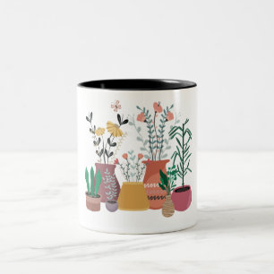 Plant Happy Two-Tone Coffee Mug